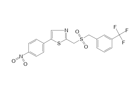 5-(p-nitrophenyl)-2-{{[m-(trifluoromethyl)benzyl]sulfonyl}methyl}thiazole