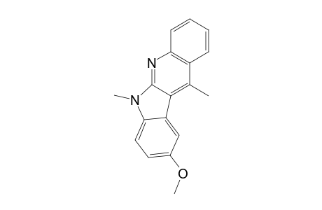 6,11-DIMETHYL-9-METHOXY-6H-INDOLO-[2,3-B]-QUINOLINE