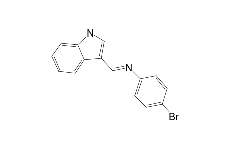 (4-Bromo-phenyl)-(1H-indol-3-ylmethylene)-amine