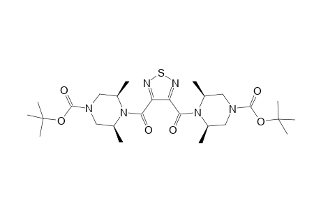 1-Piperazinecarboxylic acid, 4,4'-(1,2,5-thiadiazole-3,4-diyldicarbonyl)bis[3,5-dimethyl-, bis(1,1-dimethylethyl) ester, [3.alpha.,4(3R*,5S*),5.alpha.]-