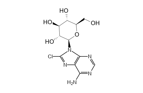 (+)-8-CHLORO-9-(beta-D-GLUCOPYRANOSYL)ADENINE