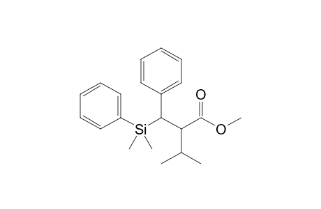 Methyl (2RS,3SR)-3-dimethyl(phenyl)silyl-2-isopropyl-3-phenylpropanoate