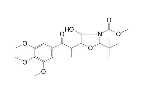 Methyl 2-tert-butyl-4-hydroxy-5-[1-methyl-2-oxo-2-(3,4,5-trimethoxyphenyl)ethyl]-1,3-oxazolidine-3-carboxylate