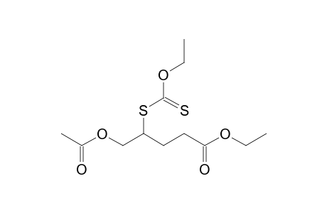 Ethyl 5-(acetoxy)-4-[(ethoxycarbothioyl)sulfanyl]-pentanoate