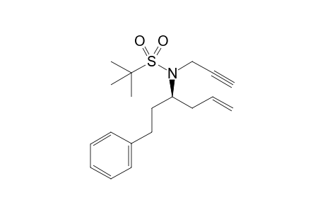 (3R)-N-(tert-Butanesulfonyl)-N-(2-propyl)-1-phenylhex-5-en-3-amine