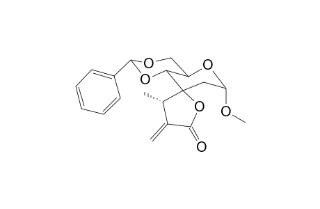 Methyl 4,6-O-Benzylidene-2-deoxy-3-C-[(1S)-2-carboxy-1-methyl-2-propenyl)-.alpha.,D-ribo-hexopyranoside-.gamma.-lactone