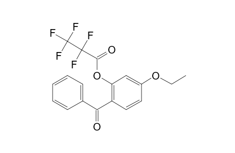 4-Ethoxy-2-hydroxybenzophenone, pentafluoropropionate