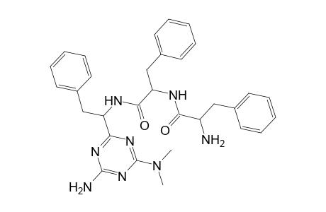 2-Amino-N-[2-((1-[4-amino-6-(dimethylamino)-1,3,5-triazin-2-yl]-2-phenylethyl)amino)-1-benzyl-2-oxoethyl]-3-phenylpropanamide