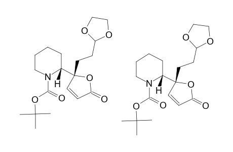 TERT.-BUTYL-(2R)-2-[(2S)-2-[2-(1,3-DIOXOLAN-2-YL)-ETHYL]-5-(2H)-OXO-2-FURYL]-PIPERIDINE-1-CARBOXYLATE;(2R,2'S)-ISOMER