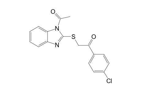 1-Acetyl-2-(4-chlorobenzoylmethylthio)benzimidazole