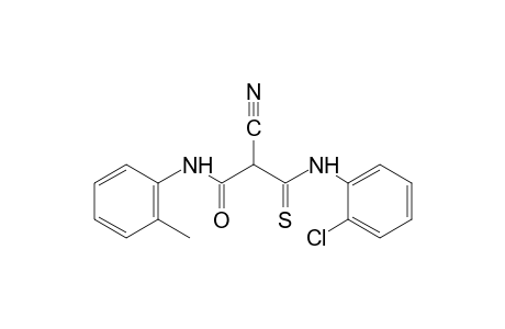 2-[(o-chlorophenyl)thiocarbamoyl]-2-cyano-o-acetotoluidide