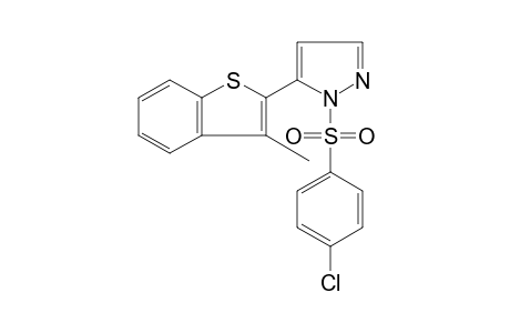 1-[(p-chlorophenyl)sulfonyl]-5-(3-methylbenzo[b]thien-2-yl)pyrazole