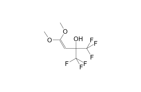 1,1-DIMETHOXY-4,4,4-TRIFLUORO-3-TRIFLUOROMETHYL-1-BUTENOL-3