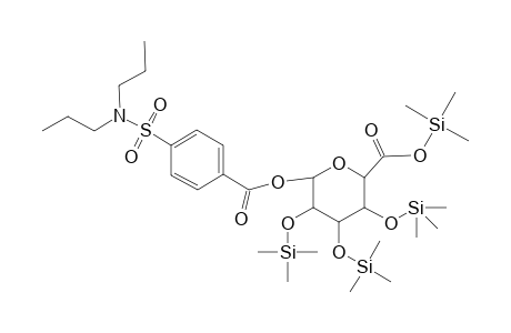 Pertrimethylsilylated probenecid glucuronide