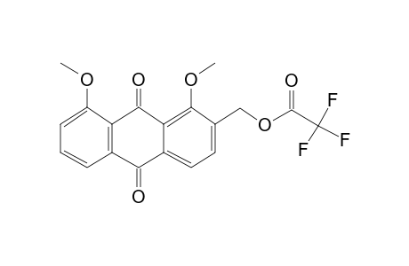 Acetic acid, trifluoro-, (9,10-dihydro-1,8-dimethoxy-9,10-dioxo-2-anthracenyl)methyl ester