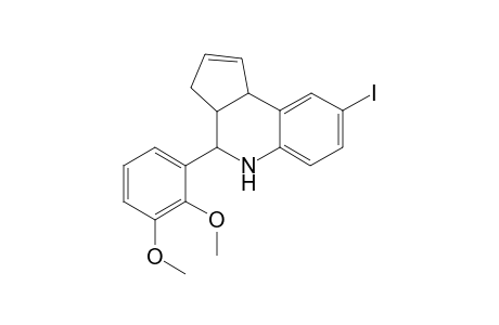 4-(2,3-Dimethoxy-phenyl)-8-iodo-3a,4,5,9b-tetrahydro-3H-cyclopenta[c]quinoline