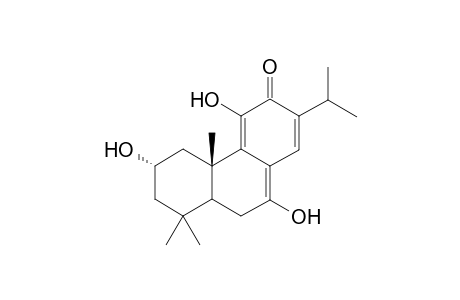 2.alpha.,7,11-Trihydroxy-5,7,9(11),13-abietatetraen-12-one