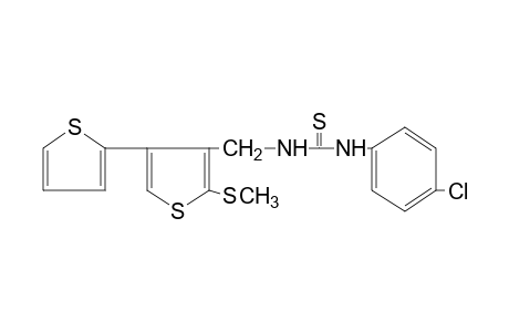 1-(p-chlorophenyl)-3-[2-(methylthio)-4-(2-thienyl)-3-thenyl]-2-thiourea