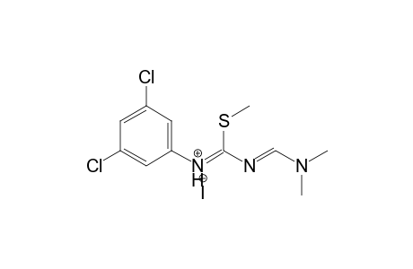 4-Dimethylamino-1-(3,5-dichlorophenyl)-2-methylsulfanyl-1,3-diazabuta-1,3-dienium iodide