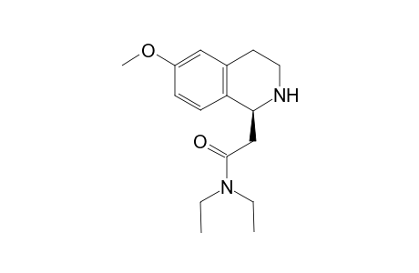 (S)-1-[(N,N-Diethylcarboxamido)methyl]-6-methoxy-1,2,3,4-tetrahydroisoquinoline
