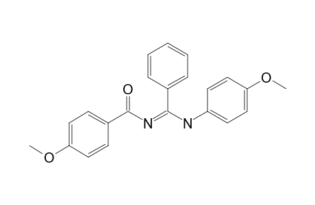 4-Methoxy-N-[(4-methoxyphenylamino)phenylmethylene]benzamide