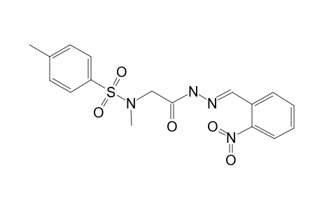 2-[methyl(p-tolylsulfonyl)amino]-N-[(E)-(2-nitrophenyl)methyleneamino]acetamide