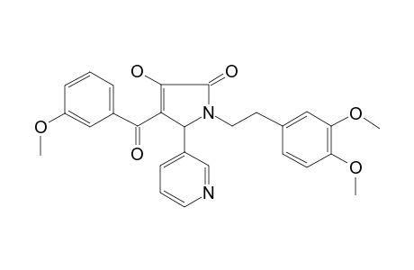 1-[2-(3,4-Dimethoxy-phenyl)-ethyl]-3-hydroxy-4-(3-methoxy-benzoyl)-5-pyridin-3-yl-1,5-dihydro-pyrrol-2-one