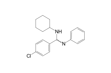 4-Chloro-N-cyclohexyl-N'-phenylbenzimidamide