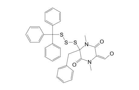 1,4-Dimethyl-3-(hydroxymethylene)-6-benzyl-6-(trityltrithio)-2,5-piperazinedione