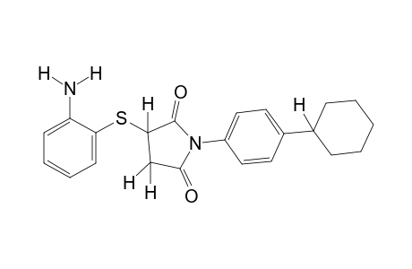 2-[(o-aminophenyl)thio]-N-(p-cyclohexylphenyl)succinimide