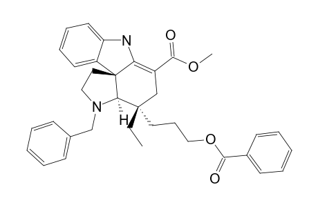20-BETA,21-ALPHA-2,16-DIDEOXY-3-(BENZOYLOXY)-4-BENZYL-16-(METHOXYCARBONYL)-3,14-SECOASPIDOSERMIDINE