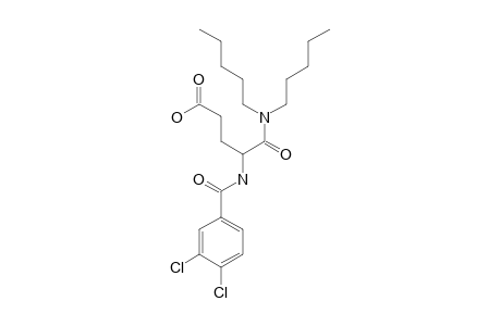 4-(3,4-dichlorobenzamido)-N,N-dipentylglutaramic acid