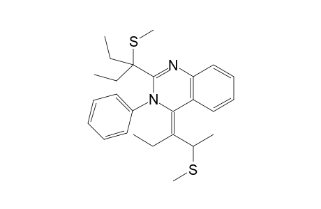 (4E)-2-[1-ethyl-1-(methylsulfanyl)propyl]-4-[1-ethyl-2-(methylsulfanyl)propylidene]-3-phenyl-3,4-dihydroquinazoline