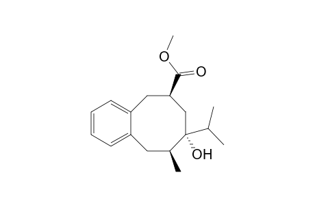 Methyl (6RS,8RS,9SR)-8-hydroxy-8-isopropyl-9-methyl-5,6,7,8,9,10-hexahydro-benzo[8]annulene-6-carboxylate