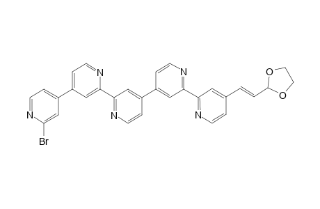 2-bromanyl-4-[2-[4-[2-[4-[(E)-2-(1,3-dioxolan-2-yl)ethenyl]pyridin-2-yl]pyridin-4-yl]pyridin-2-yl]pyridin-4-yl]pyridine