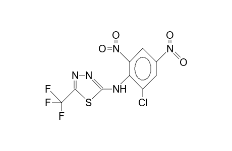 2-Trifluoromethyl-5-(2,4-dinitro-6-chloro-anilino)-1,3,4-thiadiazole