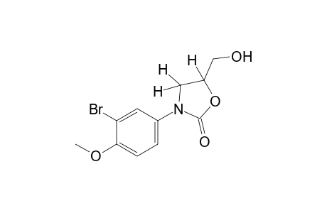 3-(3-bromo-4-methoxyphenyl)-5-(hydroxymethyl)-2-oxazolidinone