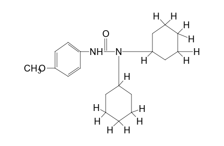 1,1-dicyclohexyl-3-(p-methoxyphenyl)urea