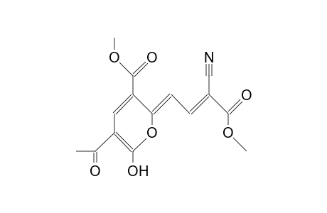 3-Acetoxy-3',5-bis(methoxycarbonyl)-xanthyrone enol-form