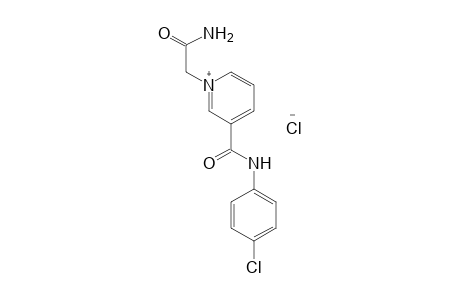 1-(crabamoylmethyl)-3-[(p-chlorophenyl)carbamoyl]pyridinium chloride