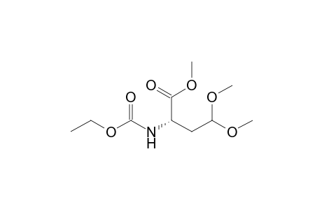 (2S)-2-(carbethoxyamino)-4,4-dimethoxy-butyric acid methyl ester