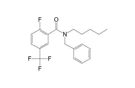 Benzamide, 2-fluoro-5-trifluoromethyl-N-benzyl-N-pentyl-