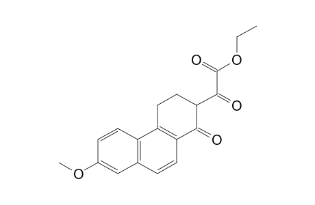 7-METHOXY-1-OXO-1,2,3,4-TETRAHYDRO-2-PHENANTHRENEGLYOXYLIC ACID, ETHYL ESTER