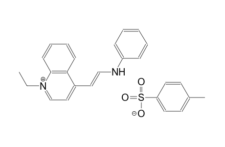 4-[(E)-2-anilinoethenyl]-1-ethylquinolinium 4-methylbenzenesulfonate