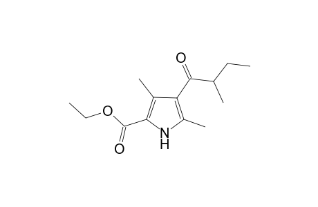 ethyl 3,5-dimethyl-4-(2-methylbutanoyl)-1H-pyrrole-2-carboxylate