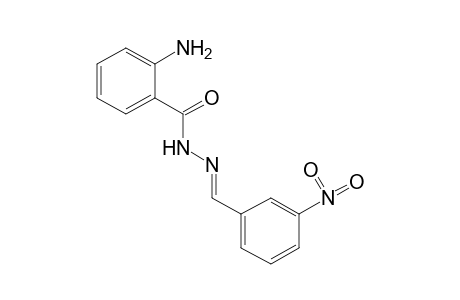 anthranilic acid, (m-nitrobenzylidene)hydrazide