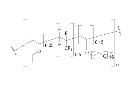 Fluoropolymer grafted PEO