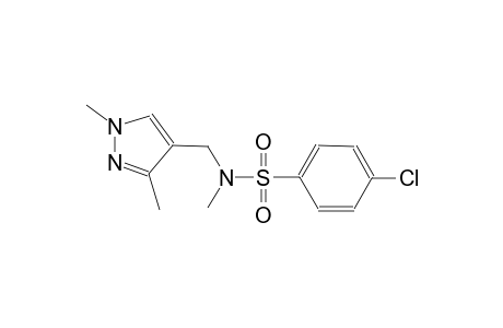 benzenesulfonamide, 4-chloro-N-[(1,3-dimethyl-1H-pyrazol-4-yl)methyl]-N-methyl-