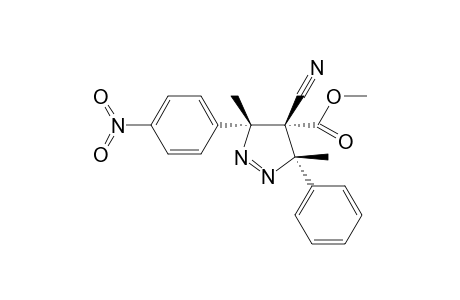 (cis, syn)-3,5-Dimethyl-3-phenyl-4-cyano-4-(methoxybarbonyl)-5-(4'-nitrophenyl)pyrazoline