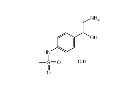 4'-(2-amino-1-hydroxyethyl)methanesulfonanilide, hydrochloride
